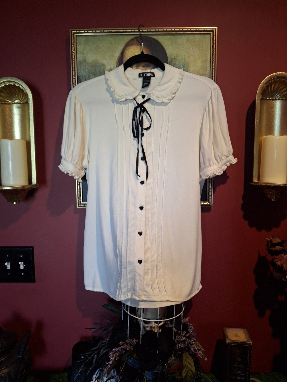 Gothic Lolita Style Button Down Shirt